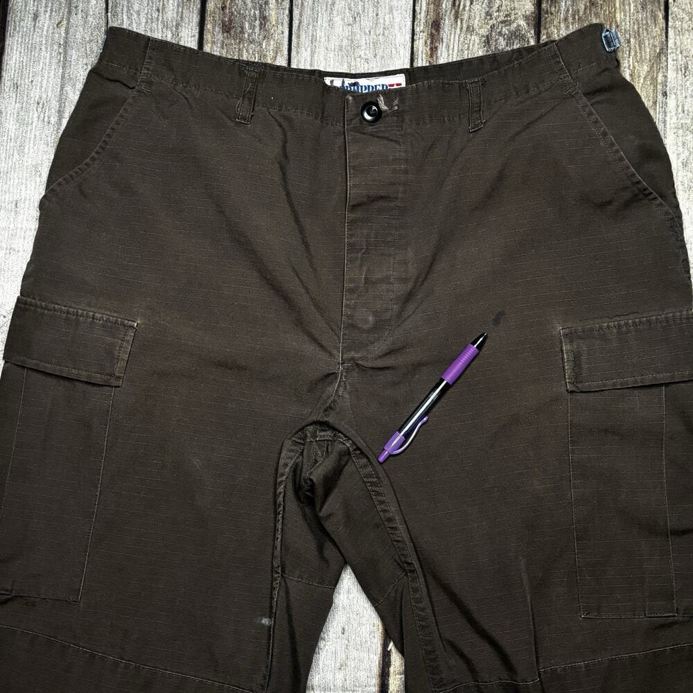 Propper Pants Mens 38/33 Large Long Brown Cargo Ripstop Work Wear Utility Combat - Picture 4 of 14